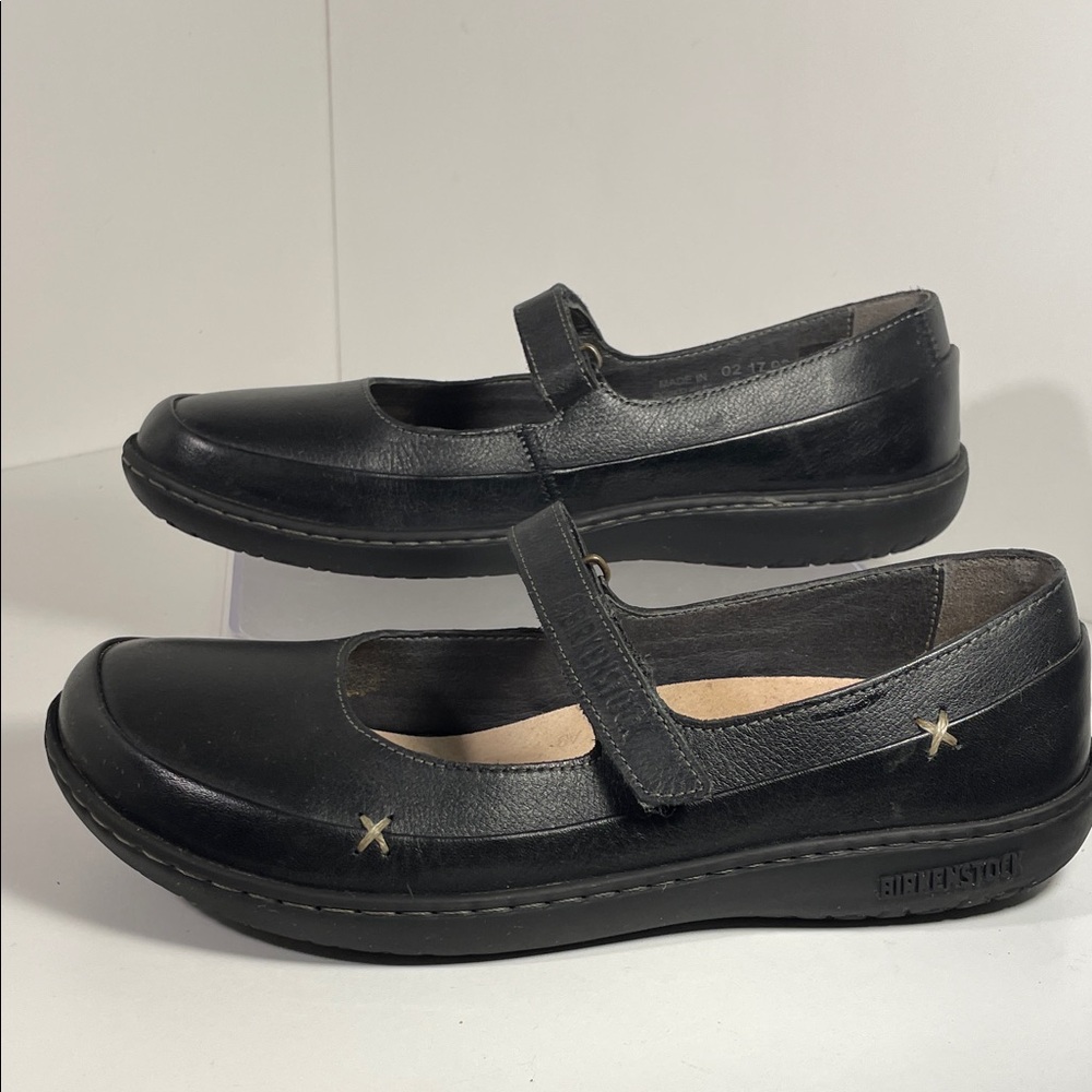 Birkenstock Black Leather Flats - Picture 8 of 16